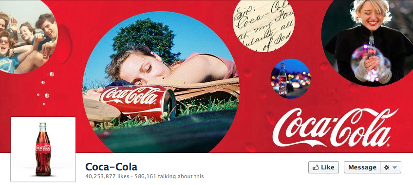 Facebook Timeline Cover Idea Coca-Cola Image
