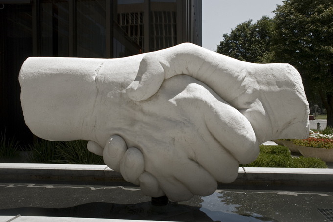 Shaking hands Blogging Tips