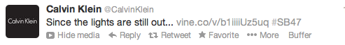 Calvin Klein SuperBowl Blackout Tweets calvin klein reviews