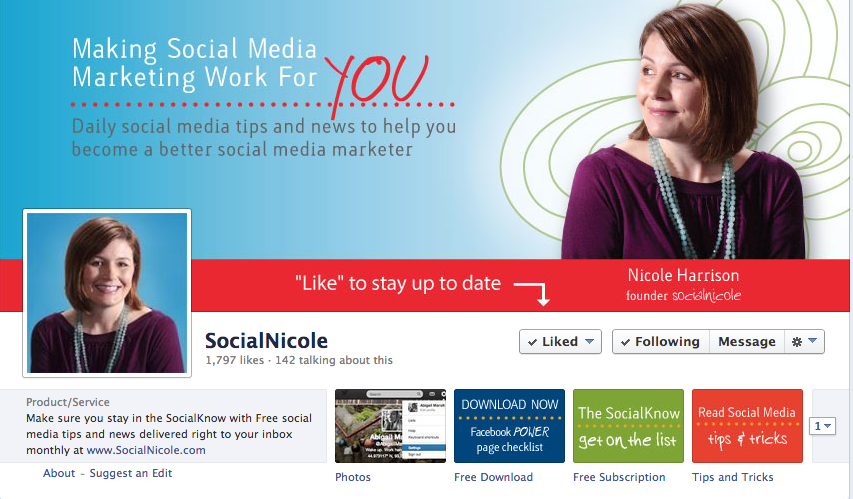 SocialNicole Facebook