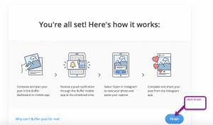 A clean and user-friendly dashboard layout of the Buffer platform
