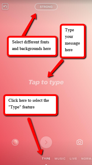 Instagram Stories Type
