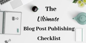 SocialNicole_Blog Post Publishing Checklist