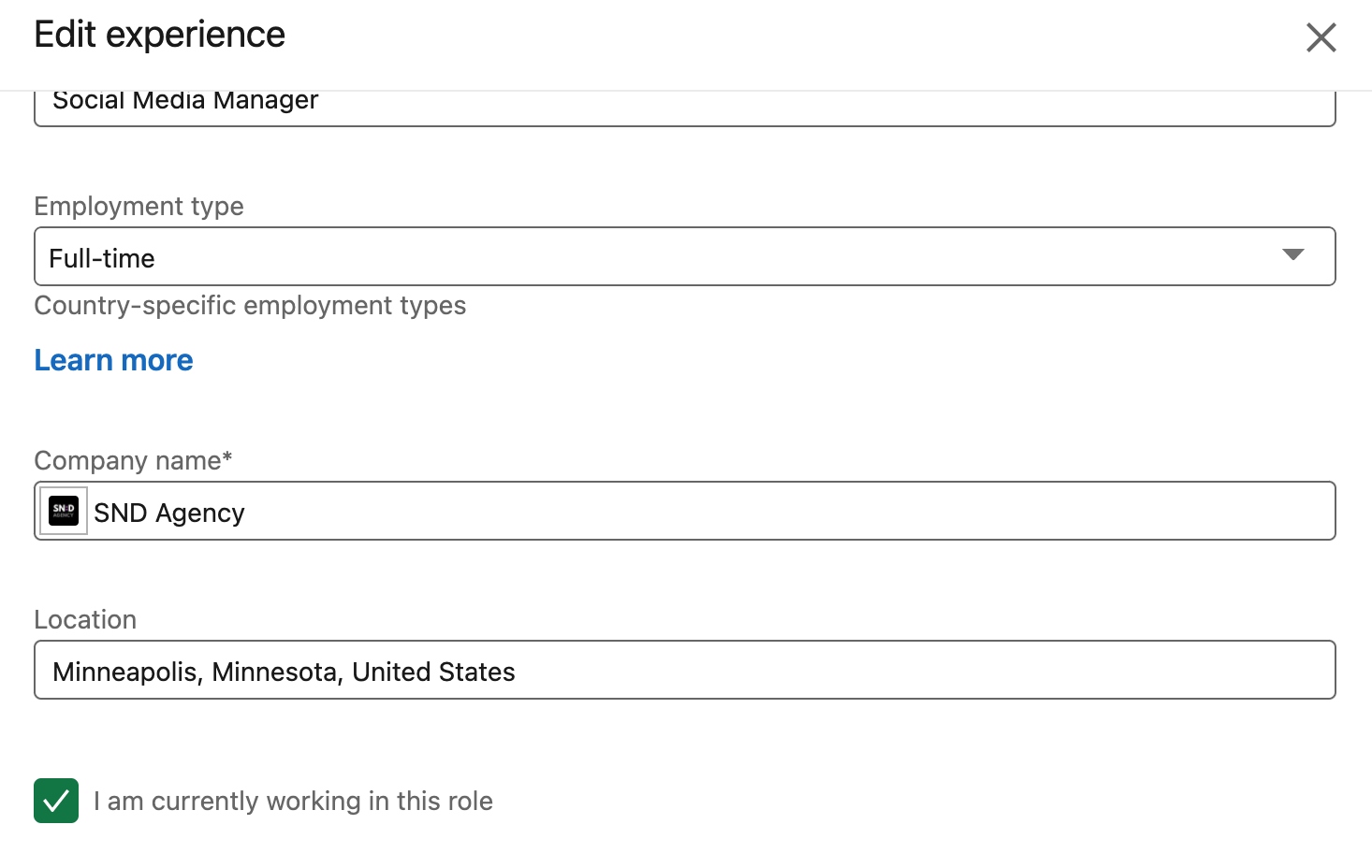SND_Blog_Professional LinkedIn Profile_Experience Continued