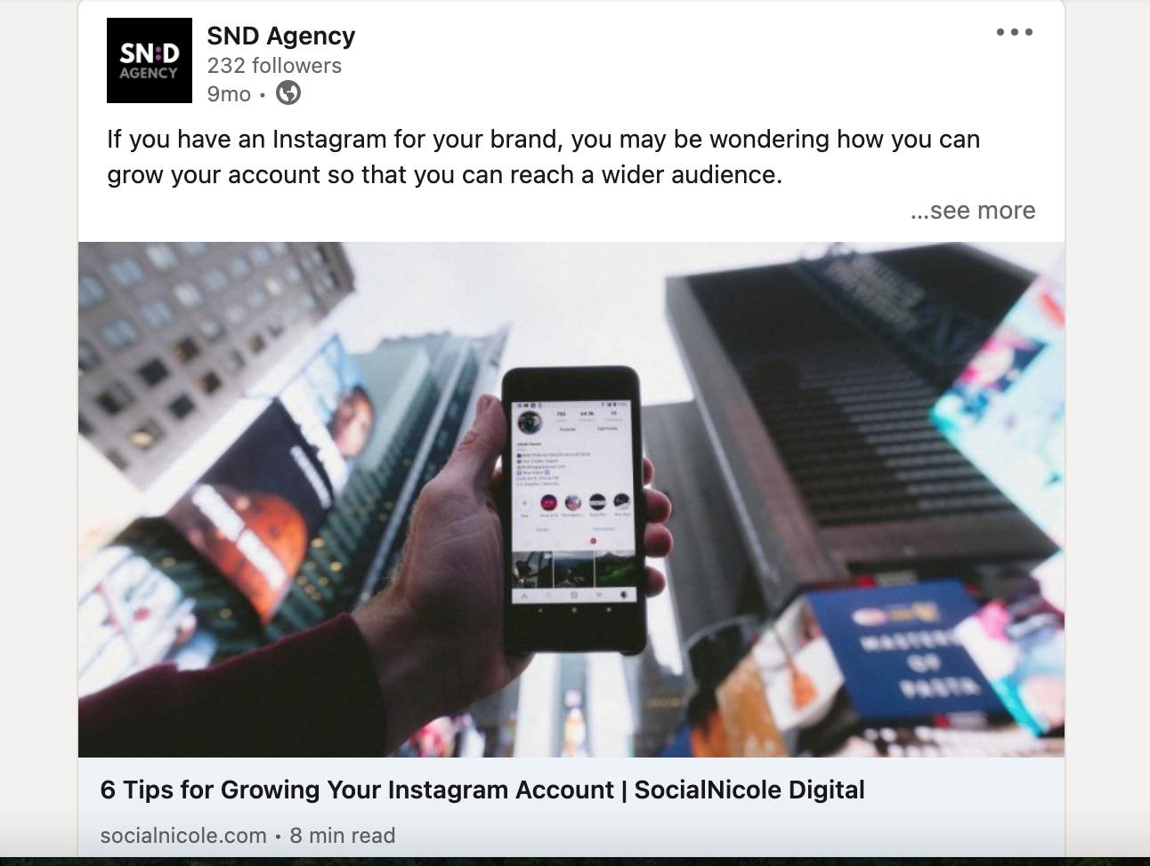 SND_Blog_Professional LinkedIn Profile_Post