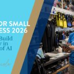 Small business owner reviewing SEO analytics on laptop 2026